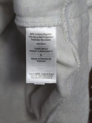 Free Assembly Light Gray Heather Fleece Crew Sweatshirt with Long Sleeves Sz. L