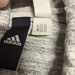 Adidas Essentials Pique Drawstring Hoodie Heather Grey BS3232 Men’s Large