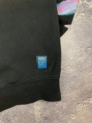 Off-White Men’s Black Graphic Sweatshirt Size S Cotton Made in Portugal