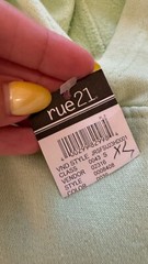 Rue21 Hoodie Green Malibu Vintage Sweatshirt Cotton Fleece Unisex 0008408 039