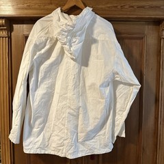 Military hoodie 2 cotton White One Size Front Ties Long Sleeve Cotton Kimono