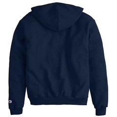 Champion Powerblend Double Dry Action Fleece Full Zip Hoodie Navy Blue Size XL