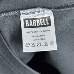 Barbell Apparel Hoodie Men Medium Gray Pullover Zip Pockets Athletic Workout Gym