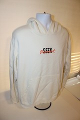 Yes Theory Seek Discomfort Love Over Fear Hoodie Beige Mens Large