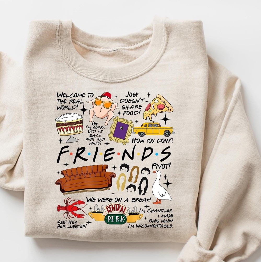 The One Where Its Thanksgiving Sweatshirt Funny Turkey Holiday Unisex Gift