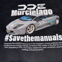 Daily Driven Exotics DDE x PFS Mens Black Hoodie Save The Manuals Size Medium