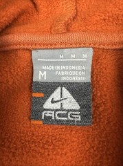 Vintage Nike ACG Hoodie Mens Medium Orange Performance Chest Logo Sweatshirt Y2K
