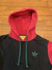 Dikotomy Pot Leaf Hoodie Pullover Mens Small Streetwear Y2K Skater Hip Hop