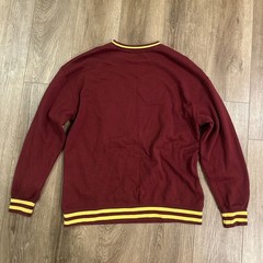 Disney Mickey Mouse Varsity Chenille Letter M Crewneck Pullover Sweatshirt Sz M