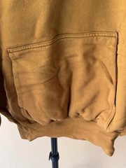 YEEZY Gap YZY Brown Perfect Hoodie Men Small Double Layer Kanye West Cotton
