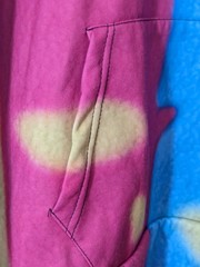 I Am Kenough Barbie Movie Hoodie Mattel Size L Pullover Tie Dye Fleece Lined