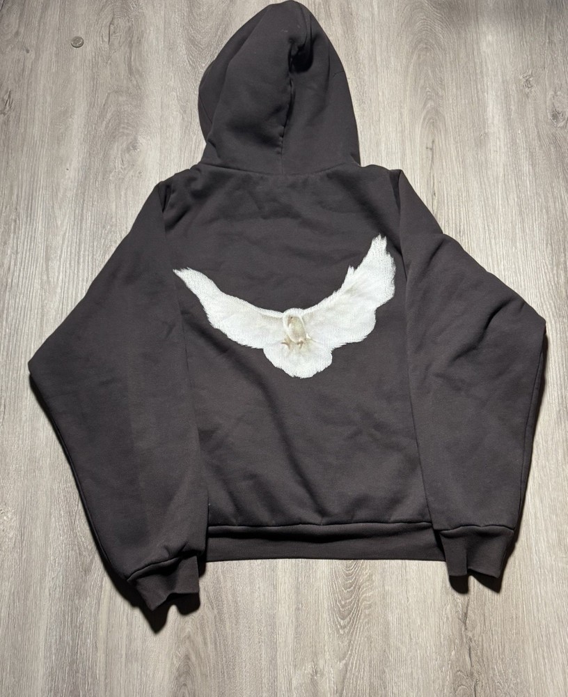 Yeezy Gap Engineered By Balenciaga Shrunken Dove Hoodie Pre Owned Sizes S-L