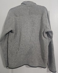 PATAGONIA Microfleece 1/4 Zip Pullover Sweatshirt Light Gray M for fall, Winter