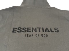 Fear of God Essentials Men’s Size XLG Stretch Limo Black Hoodie NWT