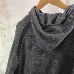 Huckberry Proof Hoodie Mens Large Gray Knit Pullover Sweatshirt Rayon Tech