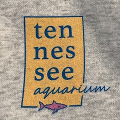 Blue 84 Men’s Medium Light Heather Gray Tennessee Aquarium 1/4 Zip Pullover NWT