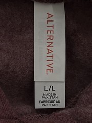 Alternative Apparel Eco-Fleece Hoodie Maroon Plum Heather Men’s Large NEW