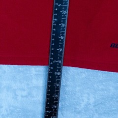 Vintage Y2K Old Navy Fleece Quarter Zip Sweatshirt Mens Large Red White Blue
