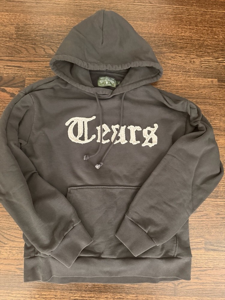 Denim Tears Cut Out Hoodie ‘Charcoal’ Size Small – AUTHENTIC (THIS IS NOT FAKE)