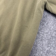 LL Bean Hoodie Mens Medium Green Cotton Polyester Sherpa Lined Full Zip Gorpcore