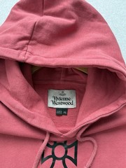 Vivienne Westwood Big Logo Orb Hoodie Pullover Hooded Men’s Luxury Red Size XL