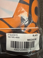 Palace Pro Team Tool Hood Hoodie Black Orange Men’s M NEW! RARE TRUSTED SELLER!
