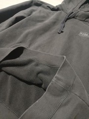 PUMA Men’s Black Pullover Hoodie S Fleece Drawstring Logo Pocket Cotton Blend