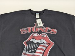 Junk Food Rolling Stones Sweatshirt Crew Neck North America 1981 Black Size XL