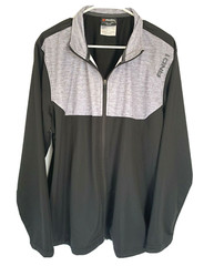 AND 1 Sweatshirt Men’s XL Black & Gray Full Zip Front Long Sleeve Basketball