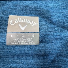 Callaway 1/4 Zip Golf Pullover Lightweight Dark Blue Sapphire Soft Touch Men’s L