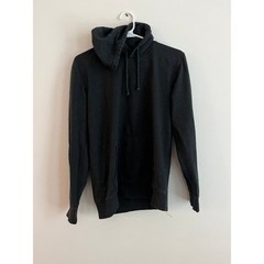 Threads 4 Thought Mens Black Pullover Hoodie Kangaroo Pocket Sustainable Fleece