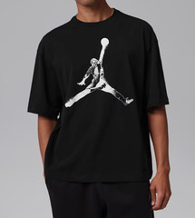 *NEW* Men NIKE Jordan Oversized T-Shirt BLACK / WHITE (IQ2150 010) 👍