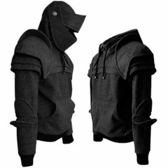 Men’s Hoodie Sweatshirt Pullover Long Sleeves Pocket Casual Tops Punk Knight SZ