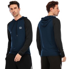 Men’s Long Sleeve Shirts Hoodie Hoody Gym Solid Cool Dry Fitness Workout Outdoor