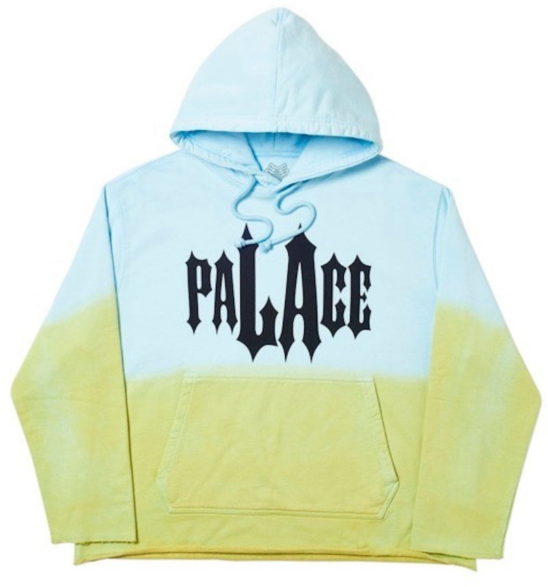 Palace LA Hippy Hooded Sweatshirt Size XL Blue Green NEW RARE TRUSTED SELLER!