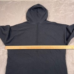 Nike Yoga Clips Sweater Mens Size XL Black Pullover Textured Hoodie Sweatshirt