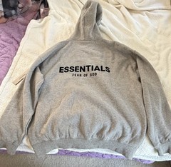 Fear Of God Essentials Light Oatmeal Hoodie Size Medium Brand New Men’s