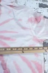 Polo Ralph Lauren Hoodie Men Medium Pink White Sweatshirt Sweater Tie Dye Pony