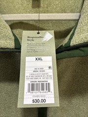 NWT Goodfellow Men’s ￼Green Fleece 1/4 Zip Pullover Size XXL Pockets Soft