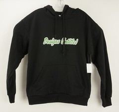 New Designs Untitled Men’s Size S Black Logo Graphic Black Fleece Lined Hoodie