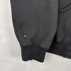 Vintage Dickies Waffle Knit Fleece Lined Jacket Men’s Large Black Faded Zip Up