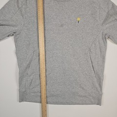 B Draddy The Fried Egg Golf Crewneck Sweatshirt Mens Medium Gray Pockets Logo
