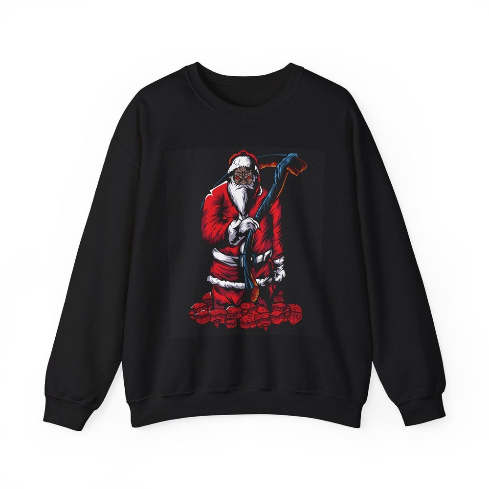 Christmas Sweatshirt Holiday Apparel Unisex Pullover, Festive Angry Grinch