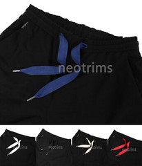 Flat Cotton Drawstring Hoodie String with Stopper Ends,25mm Drawcord Shoelace