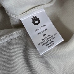 Spiritual Gangster SG Monogram Classic Hoodie Sweatshirt Beige M Made in USA