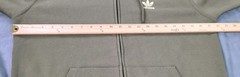 Adidas Originals Trefoil Essentials Full Zip Hoodie Olive Strata Men’s M NWT