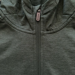GAIAM NWT Mens M Time to Train LS 1/4 Zip Hoodie Pine Grove Heather Green NWT$70