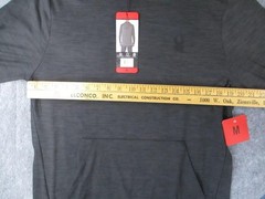 Spyder Active Hoodie Mens Medium Gray Pullover Lightweight 4-Way Stretch Gym