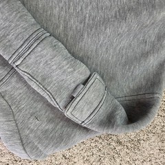 VINTAGE Renegade Hoodie Mens 2XL Gray Outdoor Casual Fleece Henley Pullover