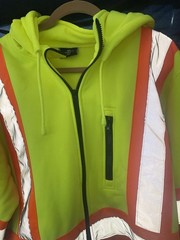 High Visibility Fleece Hoodie 3XL Vendace Construction Work Jacket Sweatshirt
